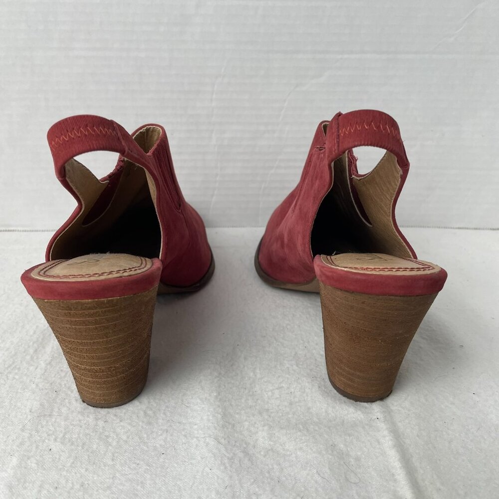 Splendid Leather Slingback Booties Mules - Picture 4 of 8